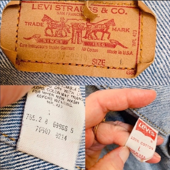 Vintage Levi’s Trucker Jacket Medium Wash … - Picture 7 of 8